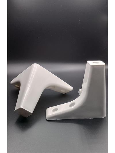 Kartal Plastik Ayak 12 Cm Beyaz - Tv Ünitesi, Dolap Ayağı, Komodin, Baza, Kanepe Koltuk Ayağı, Gardrop Ayağı