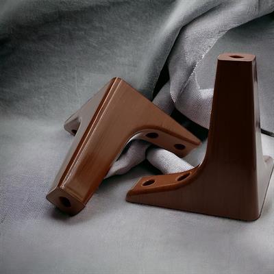 Kartal Plastik Ayak 15 Cm Ceviz - Tv Ünitesi, Dolap Ayağı, Komodin, Baza, Kanepe Koltuk Ayağı, Gardrop Ayağı