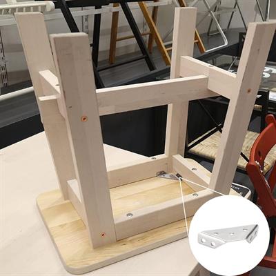 Köşebent Braketi Kare Stand Metal Standı Dik Açılı Köşebent Açılı Raf 90 Derece Braket Desteği Metal Köşeli Mesnet Şen