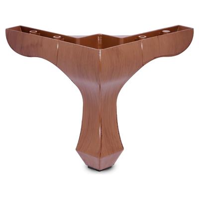 Lükens Plastik Ayak 14 cm Ceviz Mobilya Koltuk Dolap Komidin Gardrop Puf Ayağı