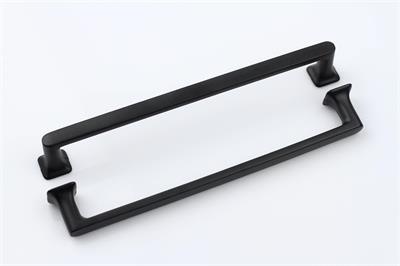 Manço Zamak Siyah 96 mm Kulp Mobilya Dolap Çekmece Vestiyer Kulpları