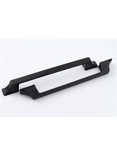 Mostar Siyah 128 mm Kulp Mobilya Dolap Çekmece Vestiyer Kulpları