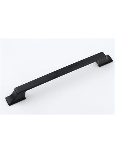 Mostar Siyah 128 mm Kulp Mobilya Dolap Çekmece Vestiyer Kulpları