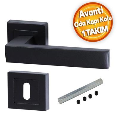 Nobel Max Avanti Kare Rozetli Mat Siyah Oda