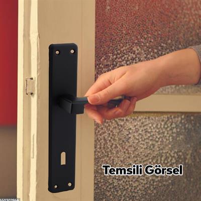 Nobel Panama Aynalı Siyah Oda Kapı Kolu