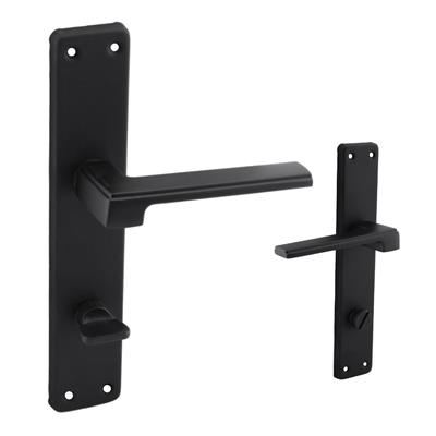 Nobel Panama Aynalı Siyah Wc Kapı Kolu