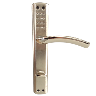 Özen Aşiyan Alm.Aynalı Nikel Saten Wc Kapı Kolu