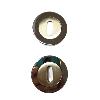 Özen Round Zamak Yuv.Rozetli Saten Oda Krom Kapı Kolu