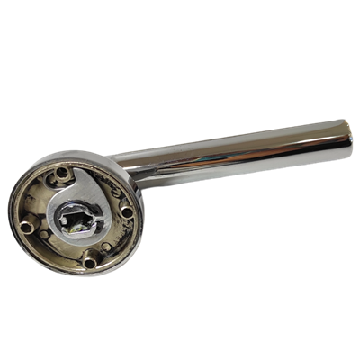 Özen Round Zamak Yuv.Rozetli Saten Oda Krom Kapı Kolu