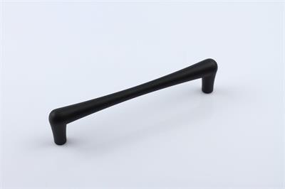 Paris 128 mm Siyah Kulp Mobilya Dolap Çekmece Vestiyer Kulpları