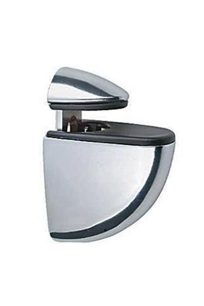 Pelikan Ayarlanabilir Etajer Cam Tutucu Ahşap Raf Tutucu Cam Etejeri Metal Vidalı Krom