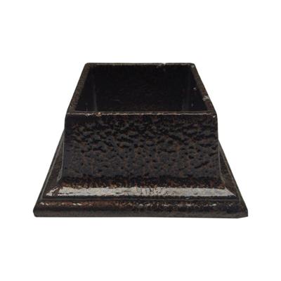 Pergule Ayak 6,5x6,5 Cm Bakır Dövme Kamelya Çatı Pergole Ahşap Pergola Sundurma Direkler Için