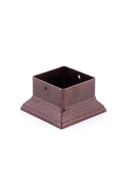 Pergule Ayak Piramit 8,5x8,5 Cm Bakır Dövme Kamelya Çatı Pergole Ahşap Pergola Sundurma Direkler Için