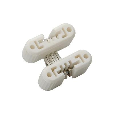 Plastik Oval Masa Menteşesi Beyaz Vidasız