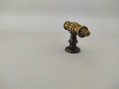 Şehzade Antik Sarı Düğme Kulp Mobilya Dolap Çekmece Vestiyer Kulpları