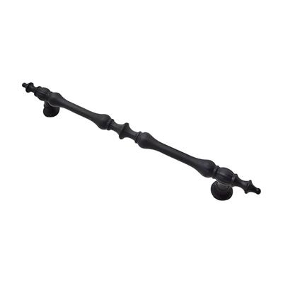 Şehzade Mat Siyah 128 mm Kulp Mobilya Dolap Çekmece Vestiyer Kulpları