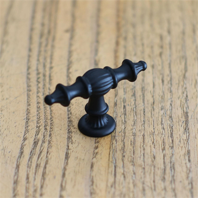 Şehzade Mat Siyah Düğme Kulp Mobilya Dolap Çekmece Vestiyer Kulpları