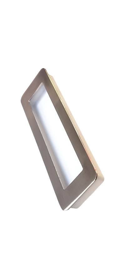 Siren İnox Beyaz Gömme 160 mm Kulp Mobilya Dolap Çekmece Vestiyer Kulpları