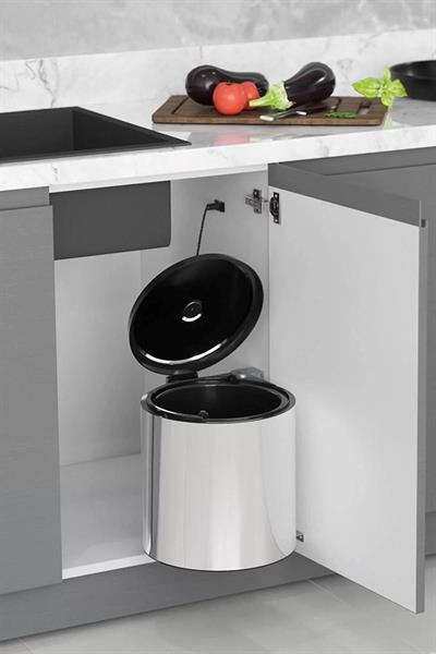 Starax Paslanmaz Çöp Kovası 10 Litre Modül 40 cm S-2251-SS