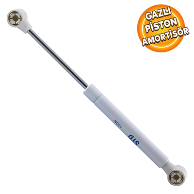 STD Dolap Amortisörü Gazlı Piston Kapak Hidroliği Gri (27 cm 100N)