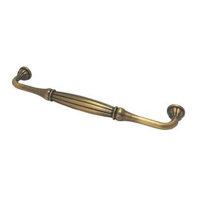 Tomruk 128 mm Antik Sarı Kulp Mobilya Dolap Çekmece Vestiyer Kulpları