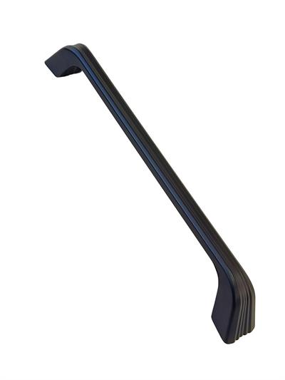 Trend 160 mm Çizgili Siyah Kulp Mobilya Dolap Çekmece Vestiyer Kulpları