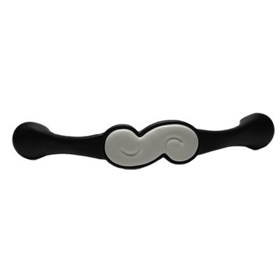 Ventus 128 mm Siyah Beyaz Zamak Kulp Mobilya Dolap Çekmece Vestiyer Kulpları