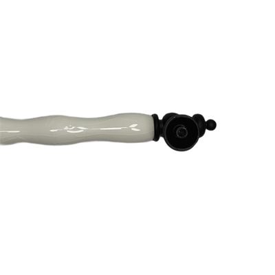 Ventus 128 mm Siyah Beyaz Zamak Kulp Mobilya Dolap Çekmece Vestiyer Kulpları