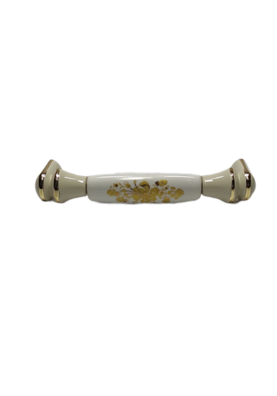 Ventus 96 mm Beyaz Zamak Desenli Kulp Mobilya Dolap Çekmece Vestiyer Kulpları