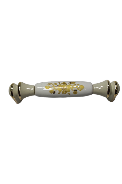 Ventus 96 mm Beyaz Zamak Desenli Kulp Mobilya Dolap Çekmece Vestiyer Kulpları