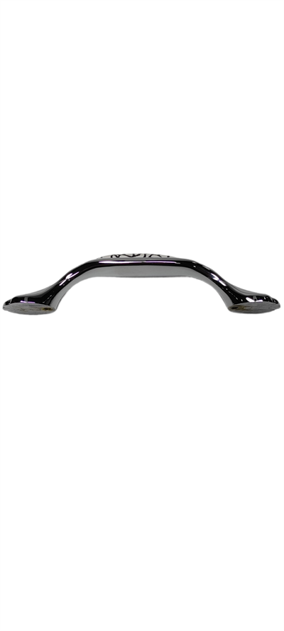 Ventus 96 mm Krom Beyaz Zamak Desenli Kulp Mobilya Dolap Çekmece Vestiyer Kulpları