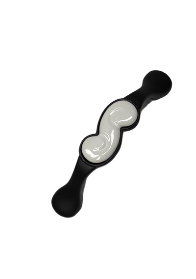 Ventus 96 mm Siyah Beyaz Zamak Kulp Mobilya Dolap Çekmece Vestiyer Kulpları