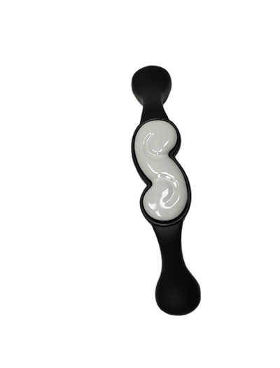 Ventus 96 mm Siyah Beyaz Zamak Kulp Mobilya Dolap Çekmece Vestiyer Kulpları