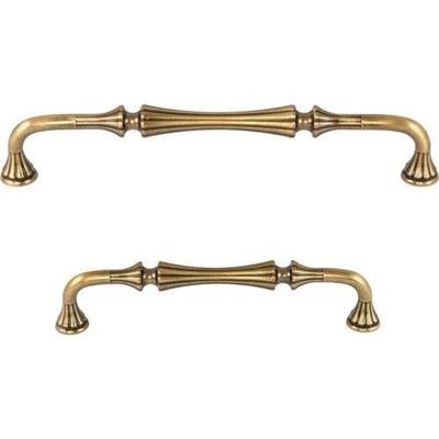 Vezir Zamak Antik Sarı 128 mm Kulp Mobilya Dolap Çekmece Vestiyer Kulpları