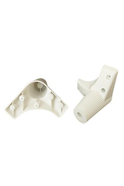 Wetra Çizgili Plastik Kulaklı Ayak 12 Cm Beyaz - Tv Ünitesi, Dolap Ayağı, Komodin, Baza, Kanepe Koltuk Ayağı, Gardrop Ayağı