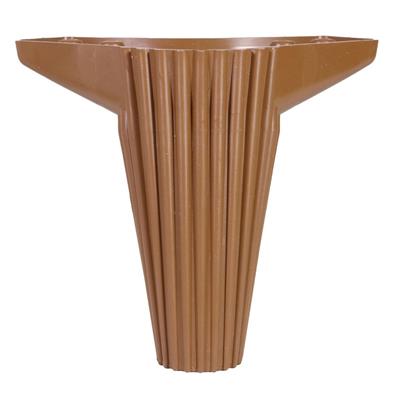 Wetra Çizgili Plastik Kulaklı Ayak 12 Cm Ceviz - Tv Ünitesi, Dolap Ayağı, Komodin, Baza, Kanepe Koltuk Ayağı, Gardrop Ayağı