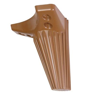Wetra Çizgili Plastik Kulaklı Ayak 15 Cm Ceviz - Tv Ünitesi, Dolap Ayağı, Komodin, Baza, Kanepe Koltuk Ayağı, Gardrop Ayağı