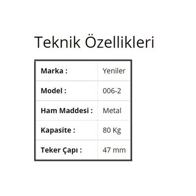 Yeniler 006-2 Sürgü Kapak Mekanizması 80 Kg (1 Takım)