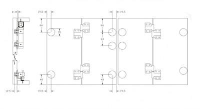 Yeniler 025-1C Çift Menteşeli Katlanır Mekanizma