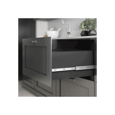 Yeniler 45 mm 35 cm Teleskopik Frenli Ray Çekmece Kızağı Çekmece Rayı
