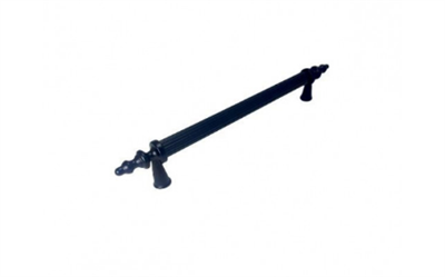 Zirve Siyah 160 mm Çizgili Alüminyum Kulp Mobilya Dolap Çekmece Vestiyer Kulpları Paslanmaz
