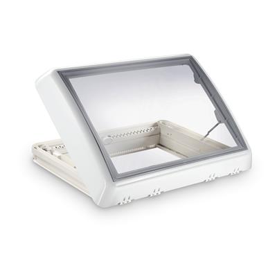 Dometic Midi Heki FL Roof window with crank, 700 x 500 mm, white, without forced ventilation