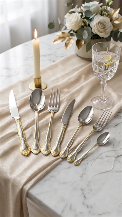 ARSEL 84 PARÇA GOLD DAFNE ÇATAL BIÇAK SET 