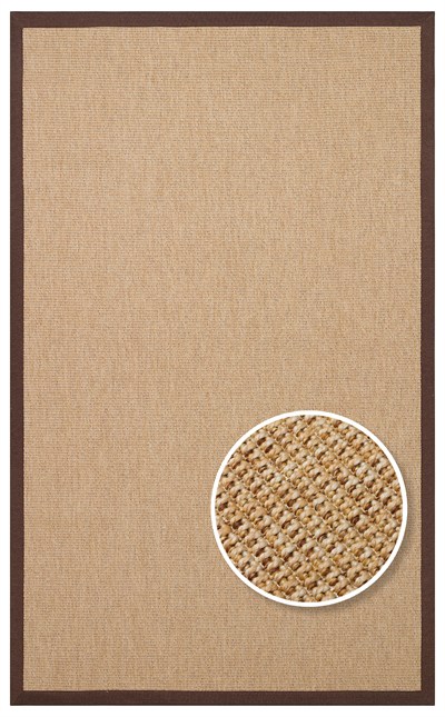 VENTURA SİSAL BORDER 2702 GOLD BRD BROWN MIX İç ve Dış Mekan Kullanımına Uygun Hav Vermeyen Kolay Temizlenebilir Sisal Görünümlü Halı