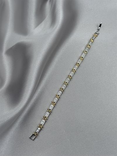 CM 14K Xoxo Model Zirkon Taşlı Gold Bileklik