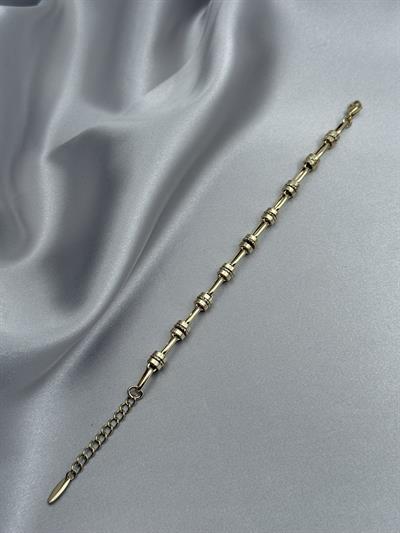 Xuping 14K Düğüm Model Zirkon Taşlı Gold Bileklik