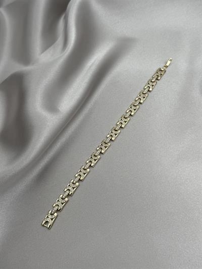 Xuping 14K Geçmeli Zirkon Taşlı Gold Bileklik