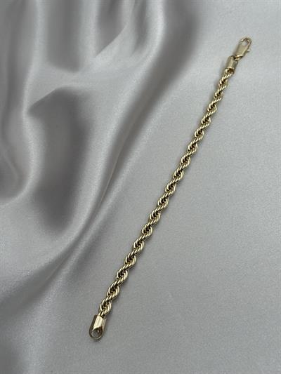 Xuping 14K Kalın Halat Zincir Model Gold Bileklik