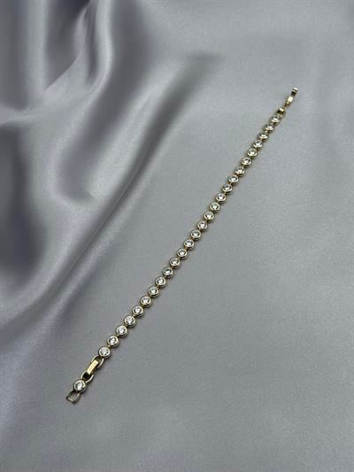 Xuping 14K Nokta Model Zirkon Taşlı Gold Bileklik