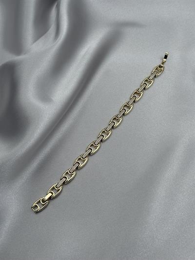 Xuping 14K Zincir Zirkon Taşlı Gold Bileklik